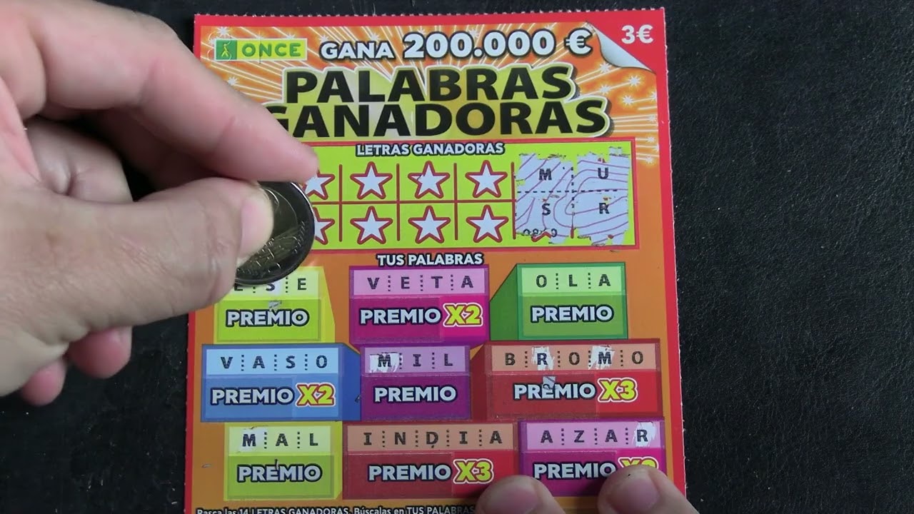🎟️✨ NUEVO RASCA ✨🎟️ PALABRAS GANADORAS 💰📝 RASCAS PREMIADOS DE LA ONCE 🎁⭐