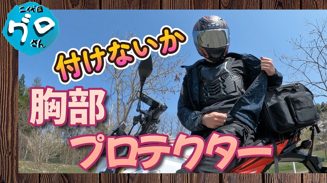 バイクに乗るなら胸部プロテクターは必要？コミネ【KOMINE】の胸部プロテクター二種類をそれとなくお勧めする！