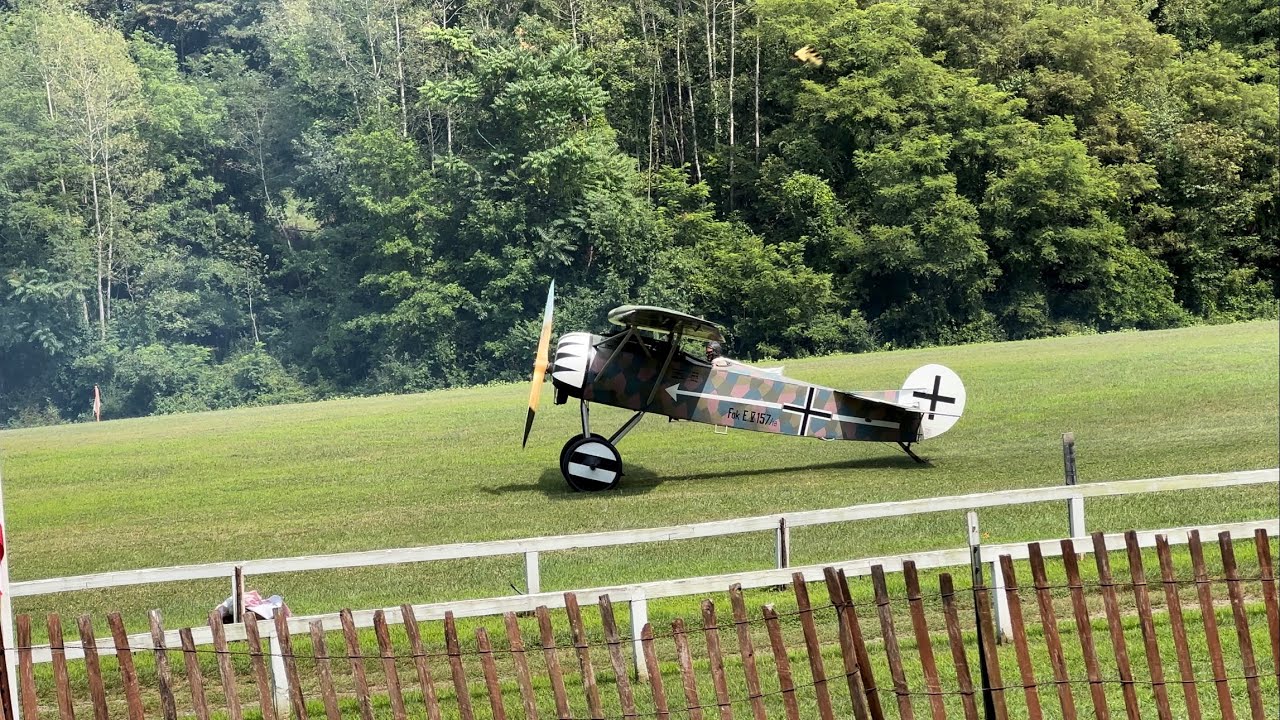 WWI German 1918 Fokker E.V/D.VIII | Old Rhinebeck Aerodrome Airshow 2024