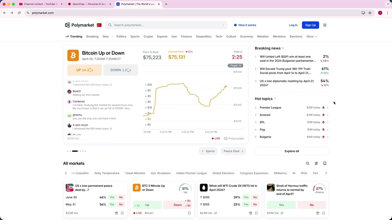 openclaw for polymarket automations