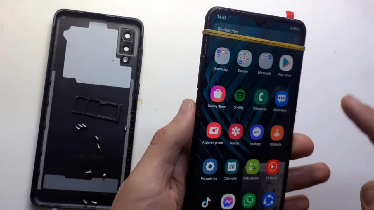 كيفية تغيير شاشة هاتف samsung galaxy A02  2022