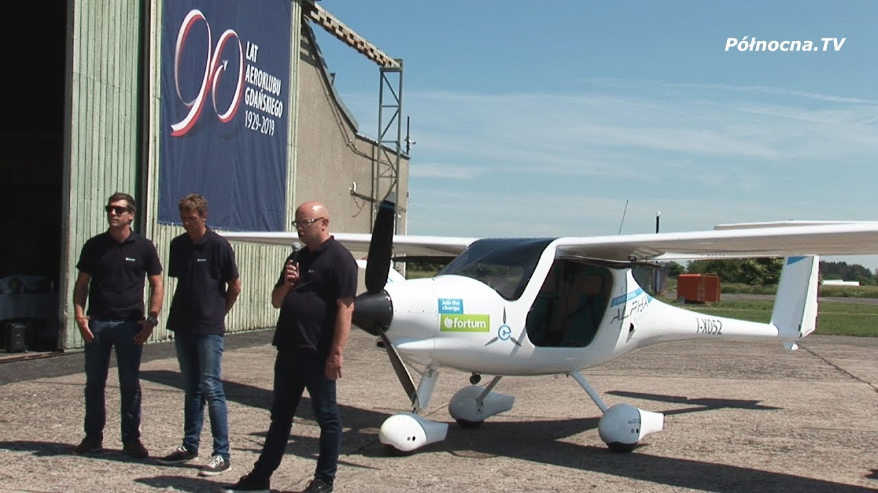Pipistrel Alpha Electro gościnnie w Aeroklubie Gdańskim