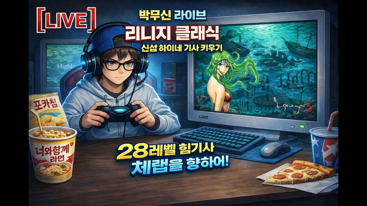 [리니지클래식] 하이네서버 5일차 득템시 치킨뿌립니다  #리니지클래식 #리니지 #하이네  #박무신 #ep5