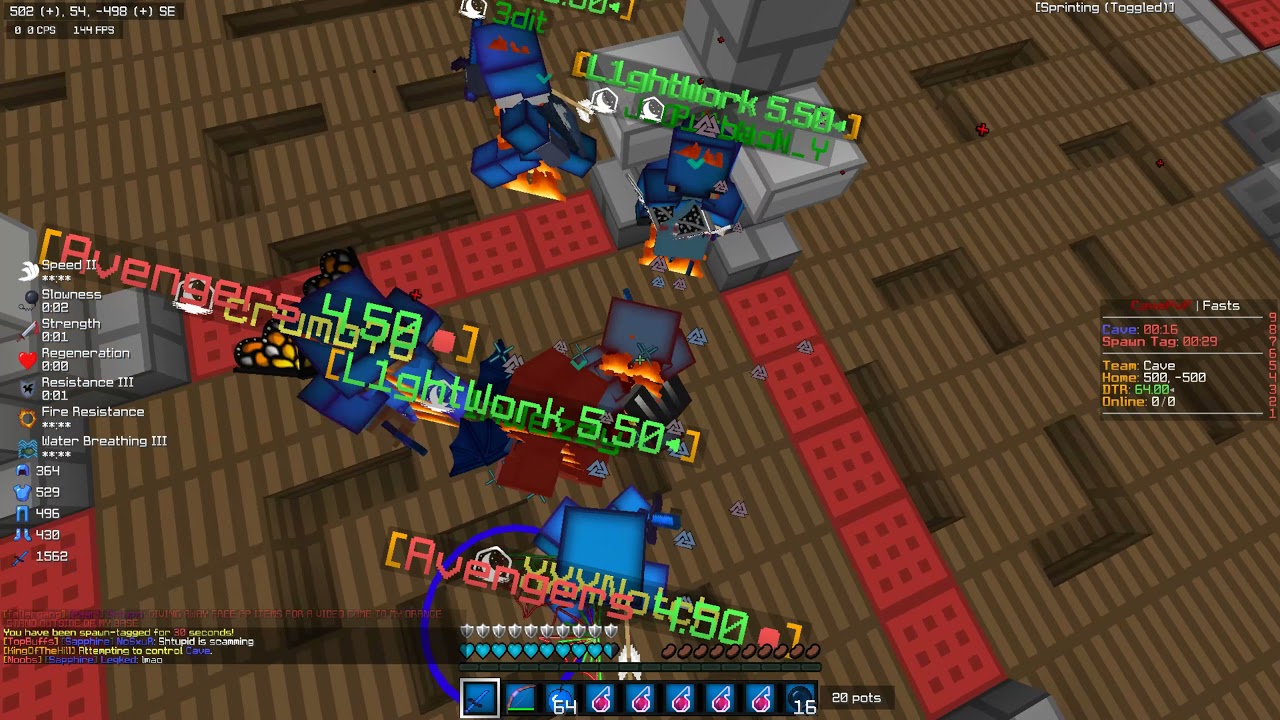 Capping koth with NO FHOME || Cave HCF