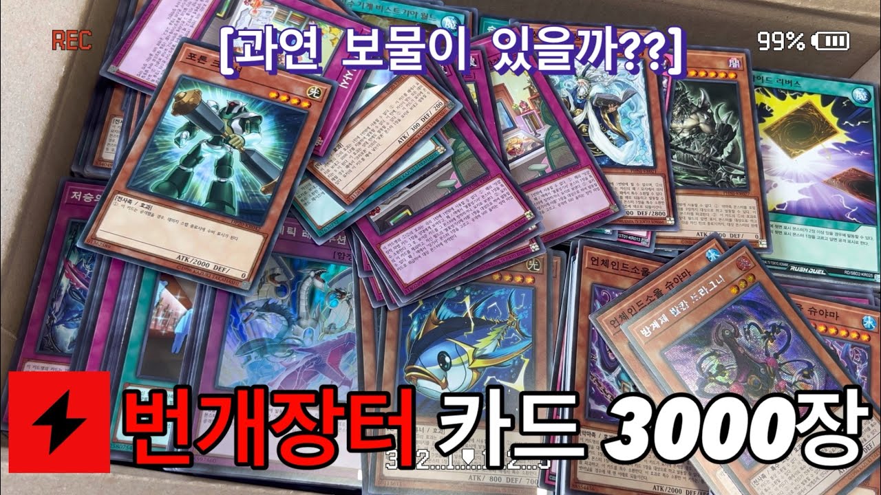 번개장터에서 카드 3000장을 사보았다. 과연 뭐가 들어 있을까..?