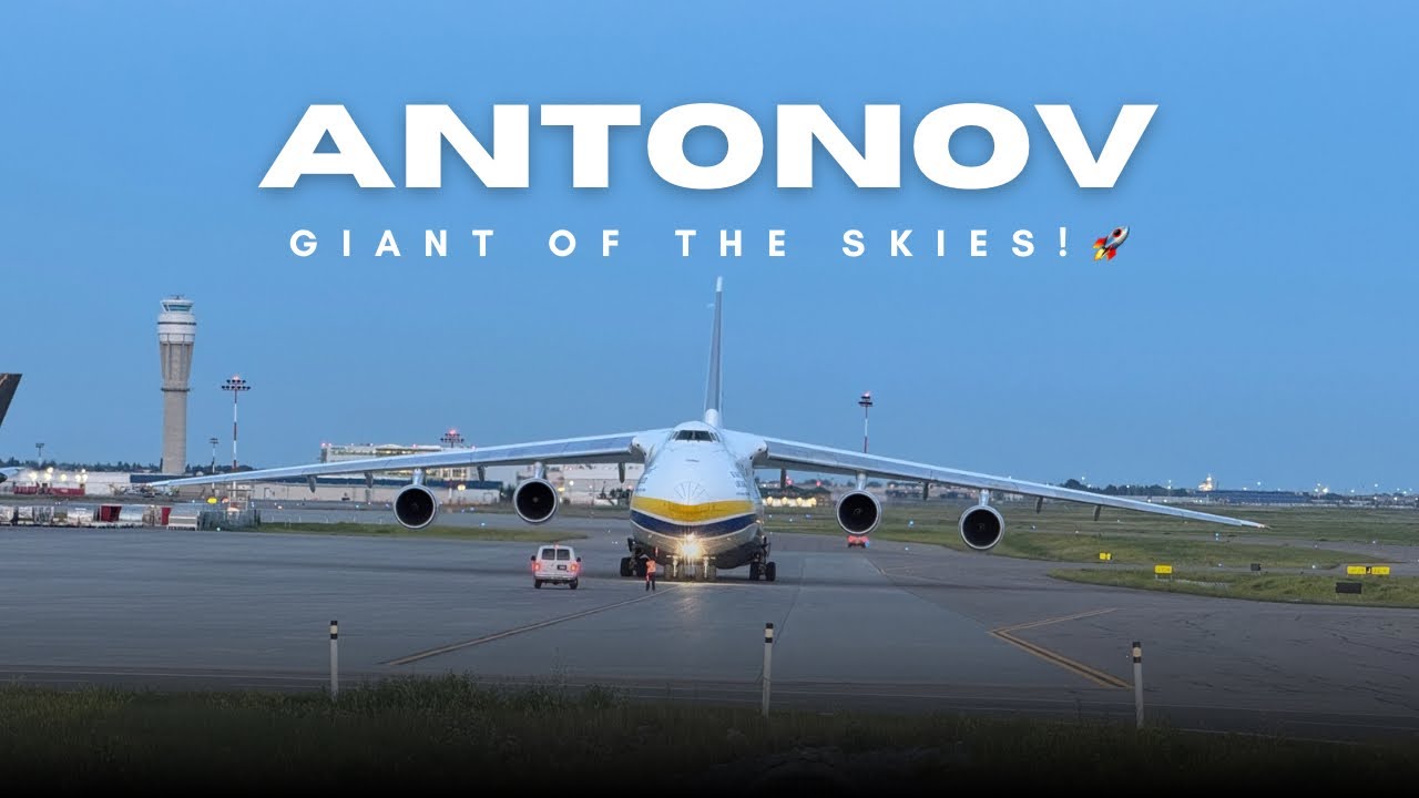 One of The Largest Aircraft In The World Antonov AN-124 Takeoff from Calgary|YYC|Canada#viral#foryou