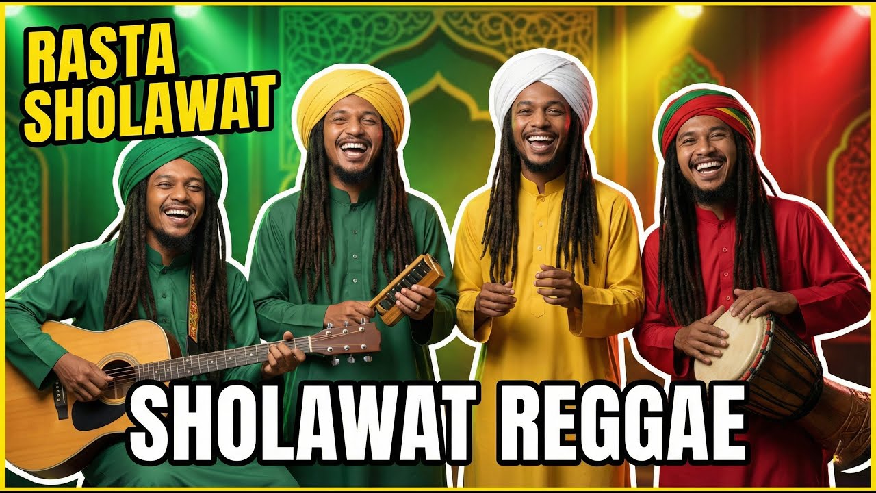 SHOLAWAT REGGAE TERBARU + SHOLAWAT BARU (Live Rasta) – Penenang Hati & Rezeki