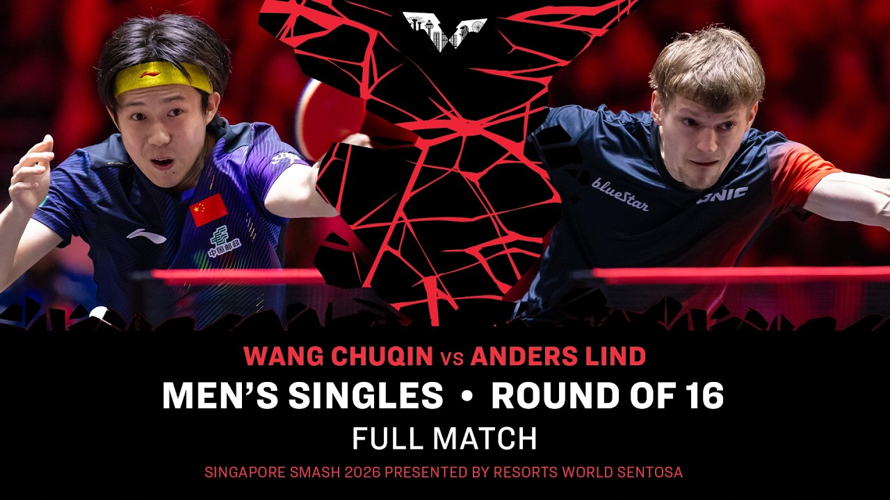 FULL MATCH | Wang Chuqin vs Anders Lind | MS R16 | #WTTSingapore2026