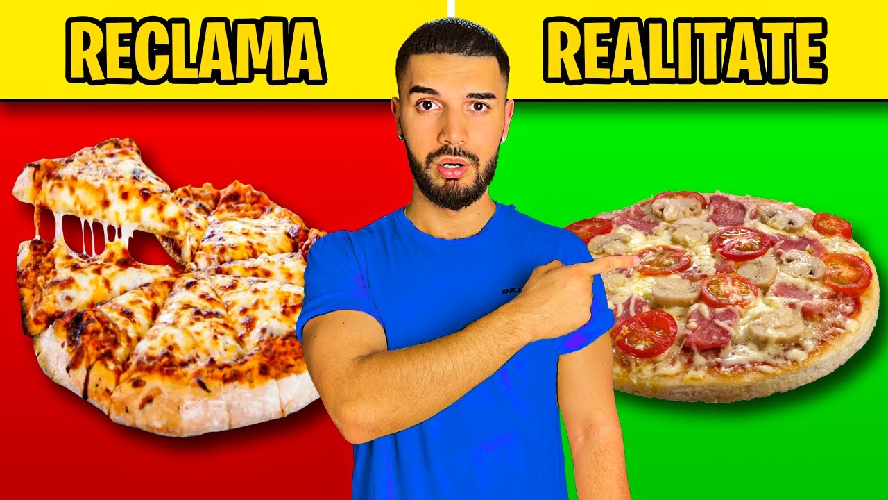 RECLAMA vs REALITATE cu MANCARE FAST FOOD