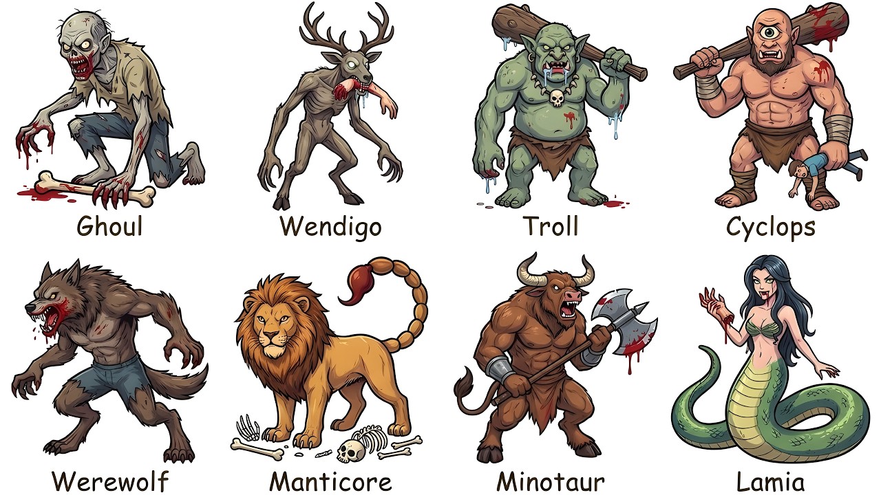 Every Mythical Creature That Eats Humans Explained in 28 Minutes