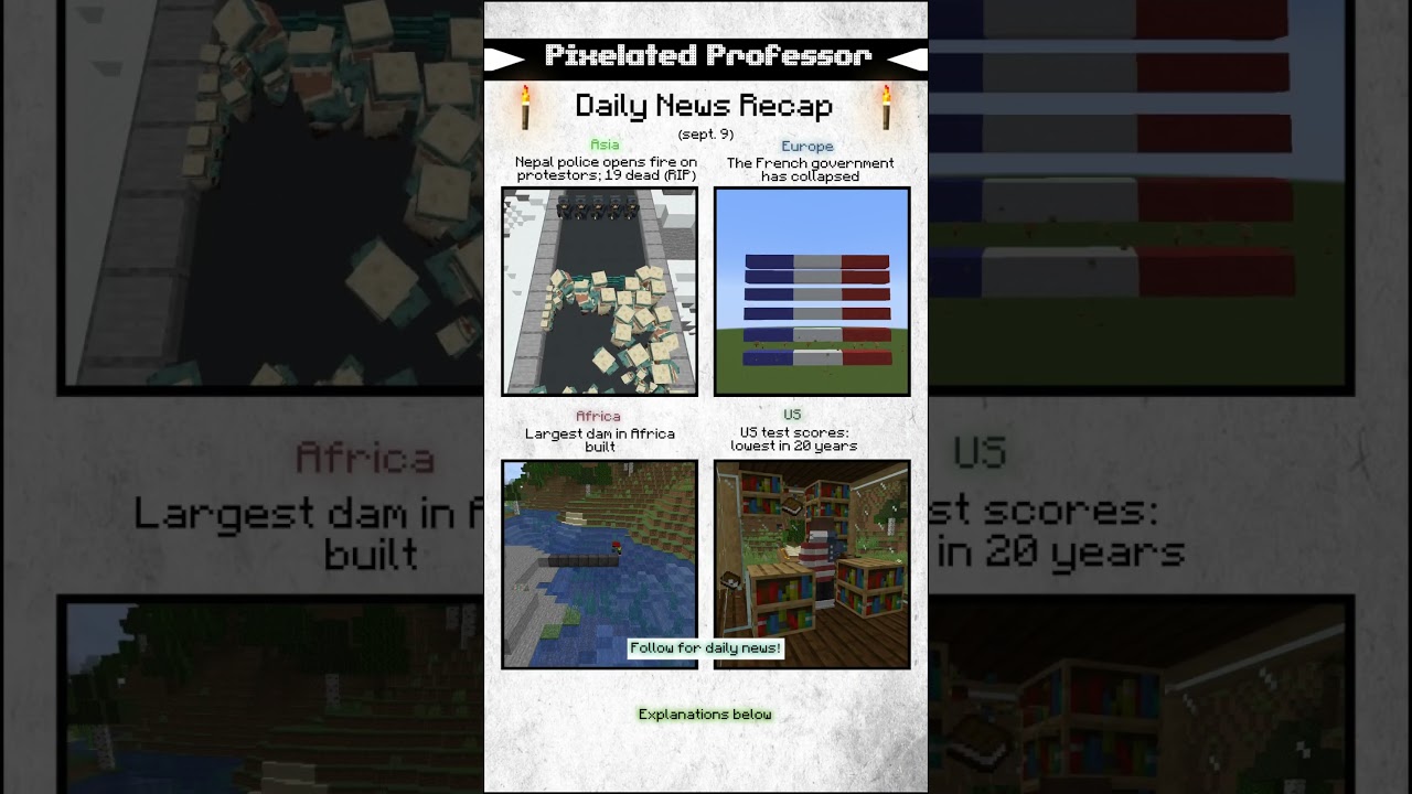 Daily news in 5 seconds!! #news #minecraft #headlines