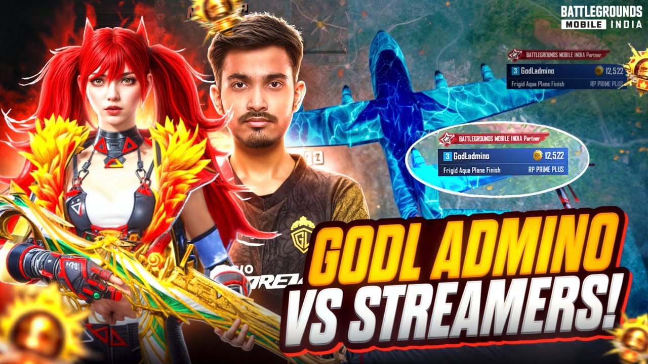 I PLAYED AS GODL ADMINO FOR A DAY‼️ | Streamers Got Shocked 😱 | BGMI