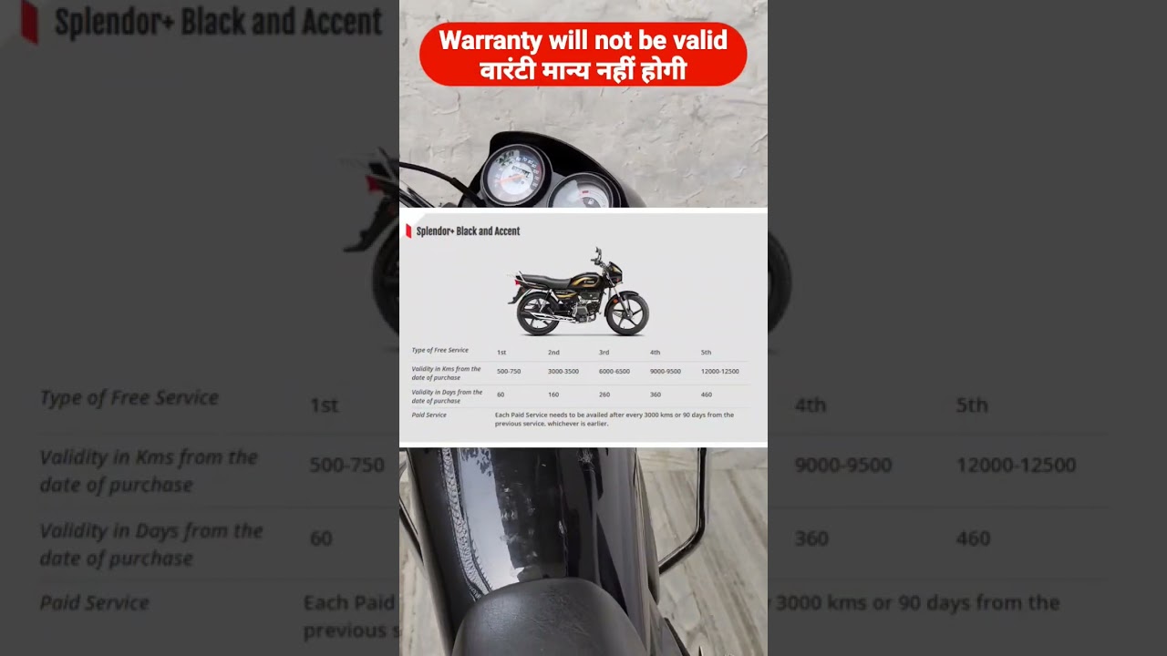 Don't miss bike service otherwise your bike's warranty will be void #shorts #automobile #facts