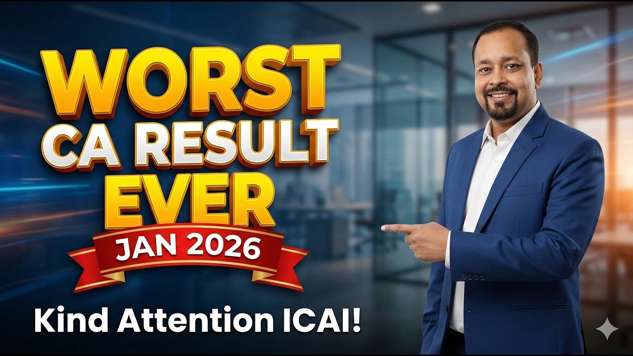 Worst CA Result Ever! | ICAI Needs to Improve | JAN 2026 | Om Trivedi |