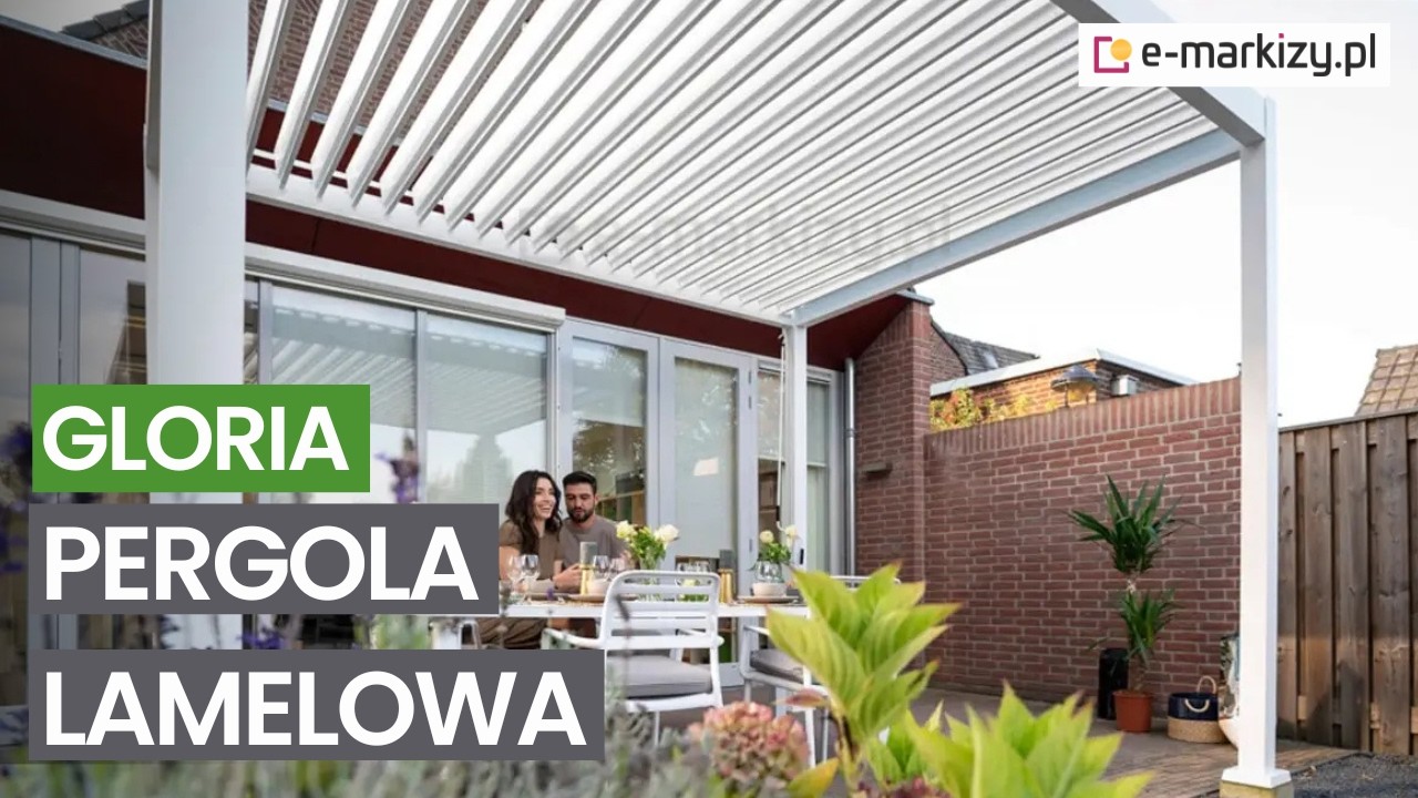 Nowoczesna Pergola Lamelowa GLORIA 🏠 Montaż i Prezentacja Zadaszenia | e-markizy.pl