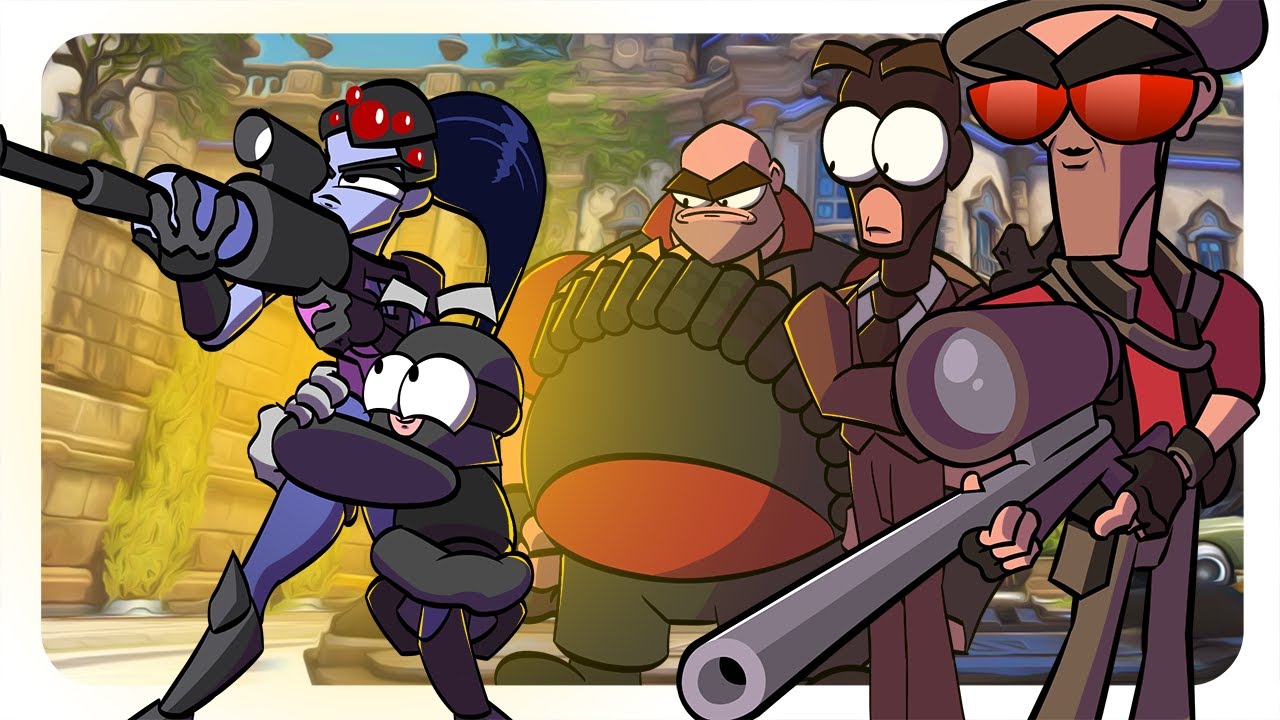 Team Fortress 2 x Overwatch 2 (Все мультфильмы)
