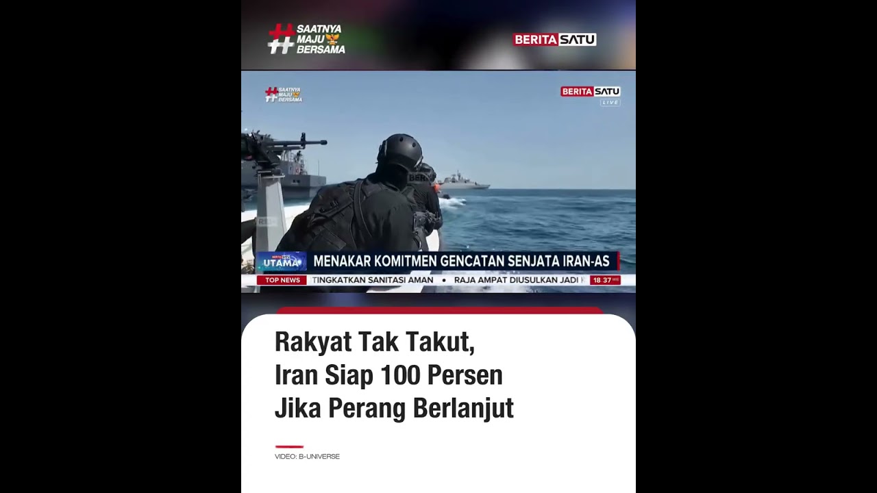 Rakyat Tak Takut, Iran Siap 100 Persen Jika Perang Berlanjut #beritasatu
