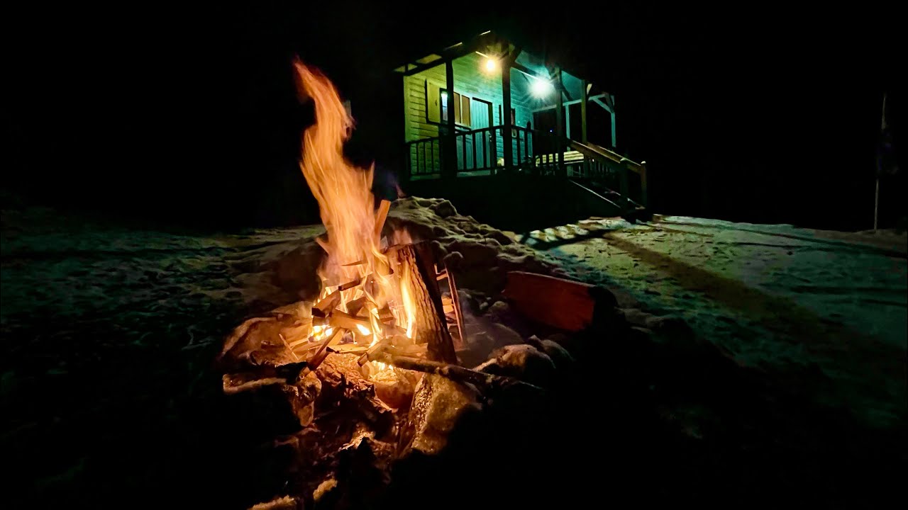 Cabin Camping at Allegany State Park, Rain & Snow | 2 camps, 1 video