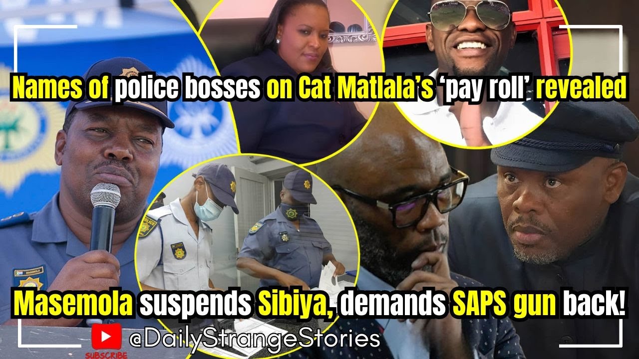 Here are names of police bosses who received lots of cash from Cat Matlala: Sibiya suspended