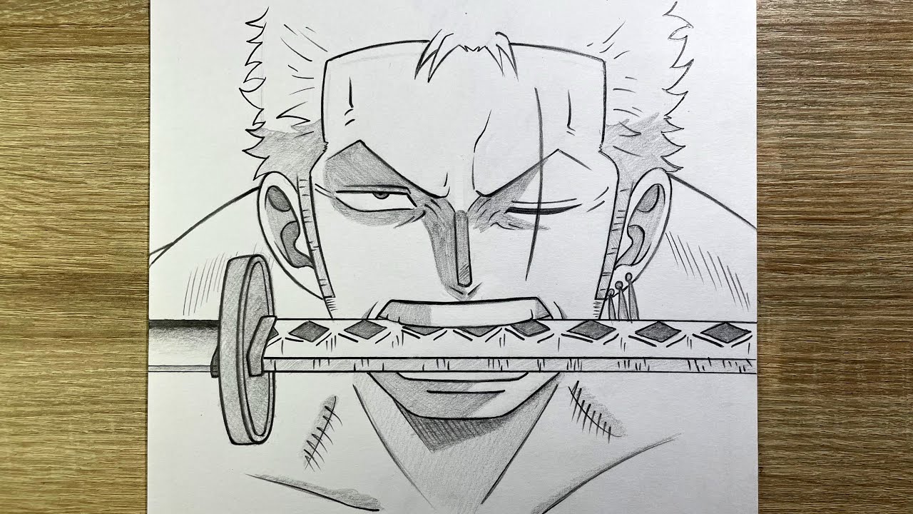 Comment dessiner Zoro de One Piece étape par étape | Dessin de Zoro