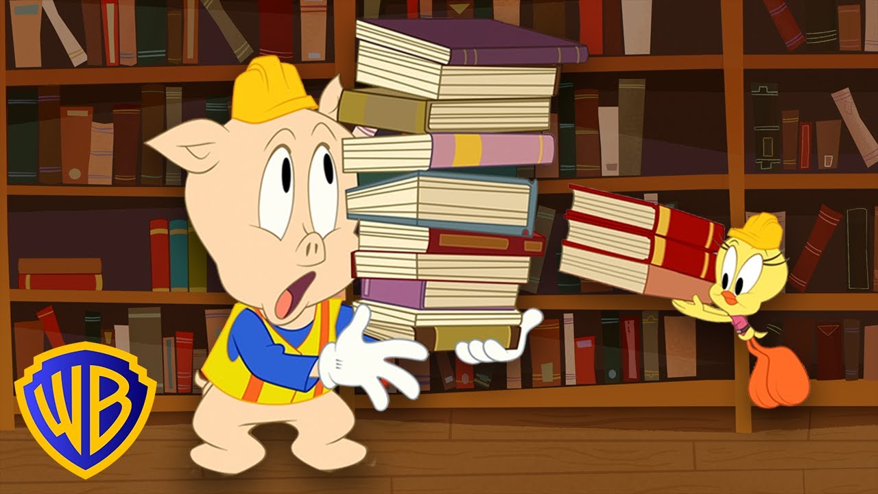 Looney Tunes po polsku 🇵🇱 | Zwariowane melodie w bibliotece! 📚🐷 | @WBKidsInternational​