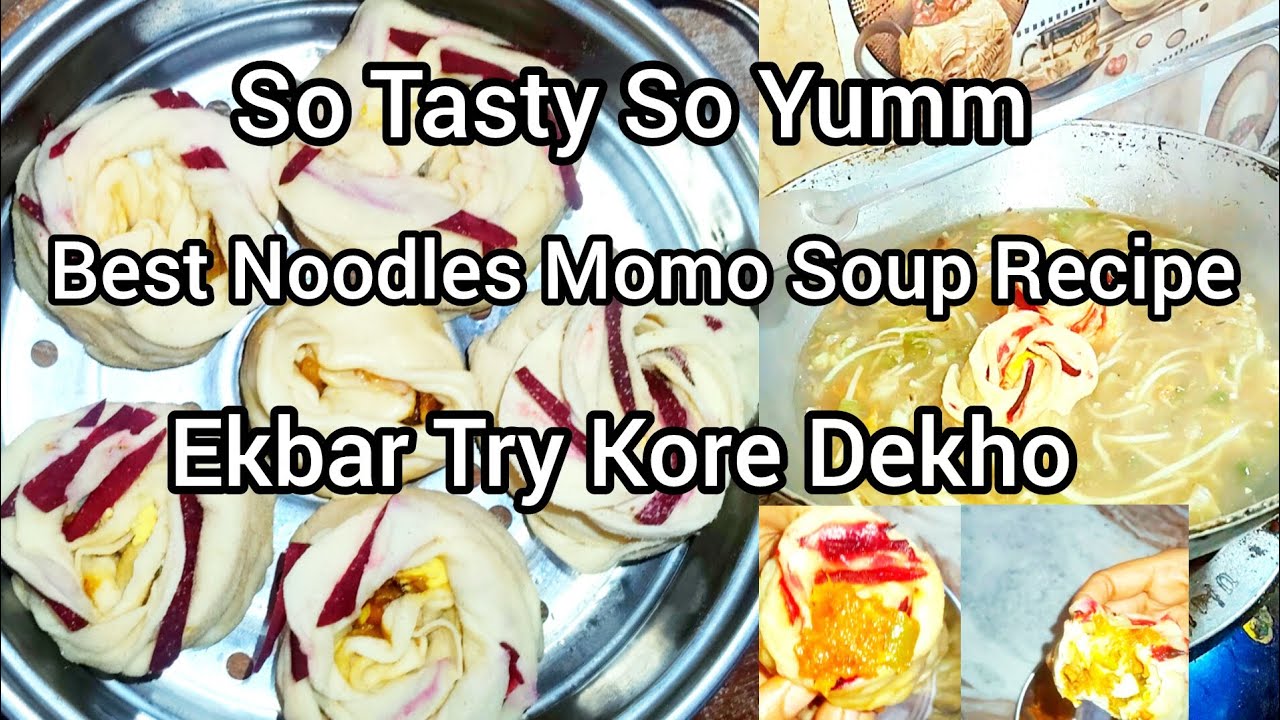 Best Noodles With Soup Momo Recipe😍|Ekbar Try Kore Dekho |How To Upload YouTube Video |Oishi cooking