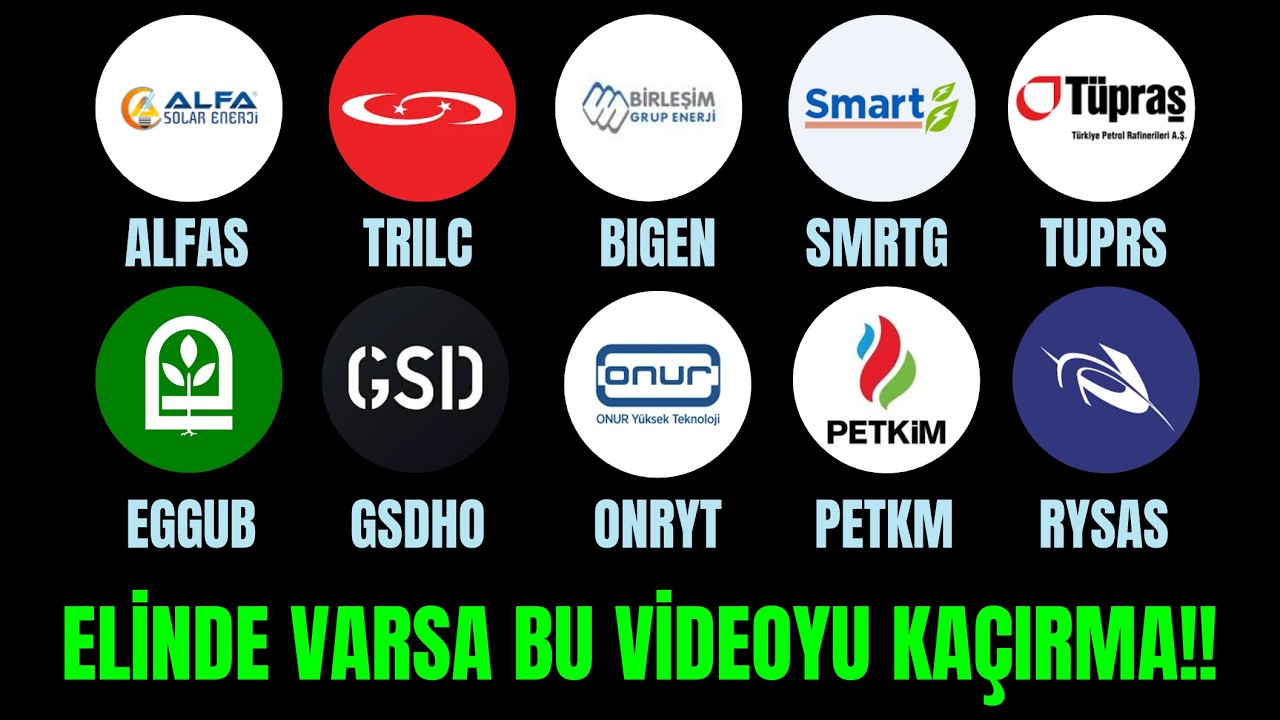 ALFAS BIGEN TRILC TUPRS EGGUB GSDHO ONRYT RYSAS PETKM SMRTG HİSSE ANALİZİ HİSSE YORUM!