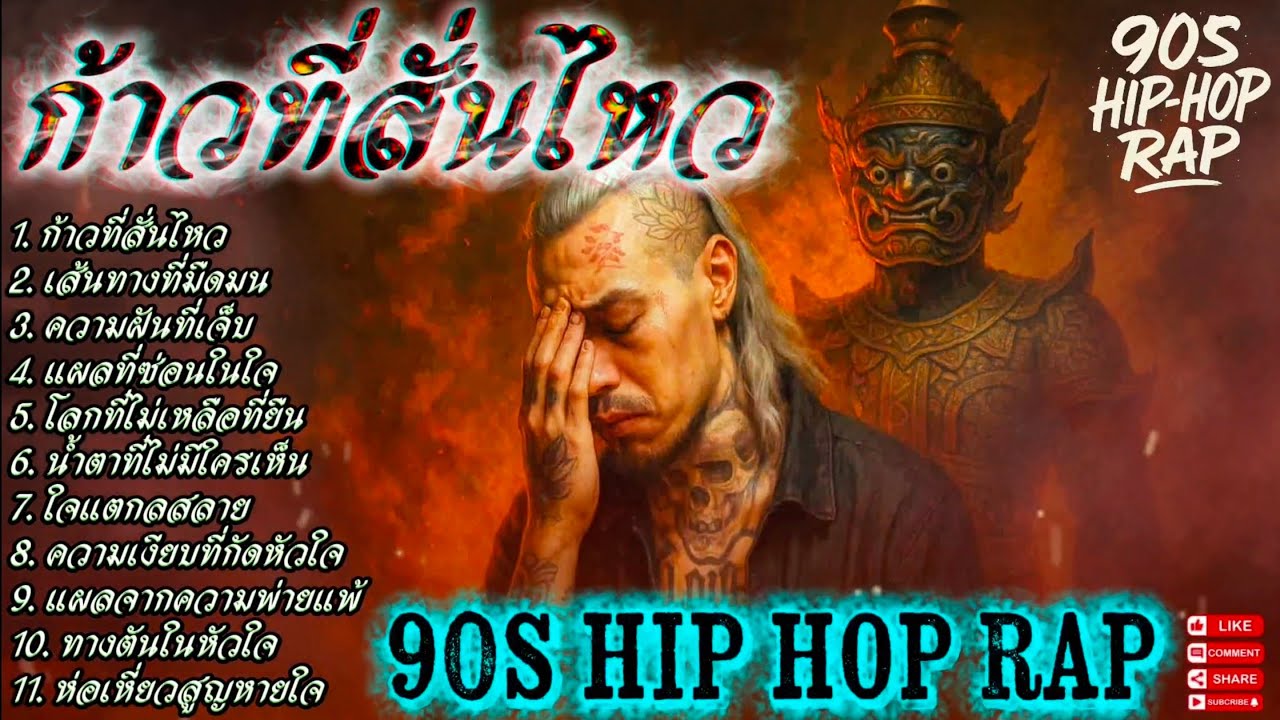 ก้าวที่สั่นไหว👊✌ 🔥Rap Hip-hop🔥 #รวมเพลงแร็พฮิปฮอป #rap #hiphop #boombap [105]