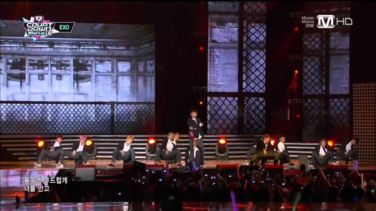 130829 EXO - Growl @ M!Countdown What's Up LA KCON 2013 [720P]