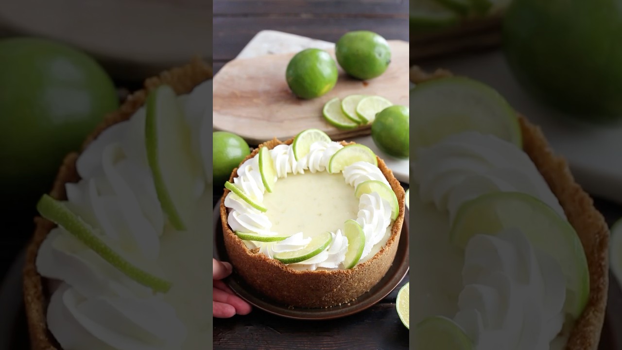 Key lime pie but make it fancy 🤌🏼 (and use regular limes)
