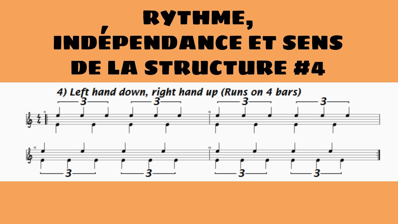 #4] RYTHME, INDÉPENDANCE ET SENS DE LA STRUCTURE (Noires & triolets de noires)