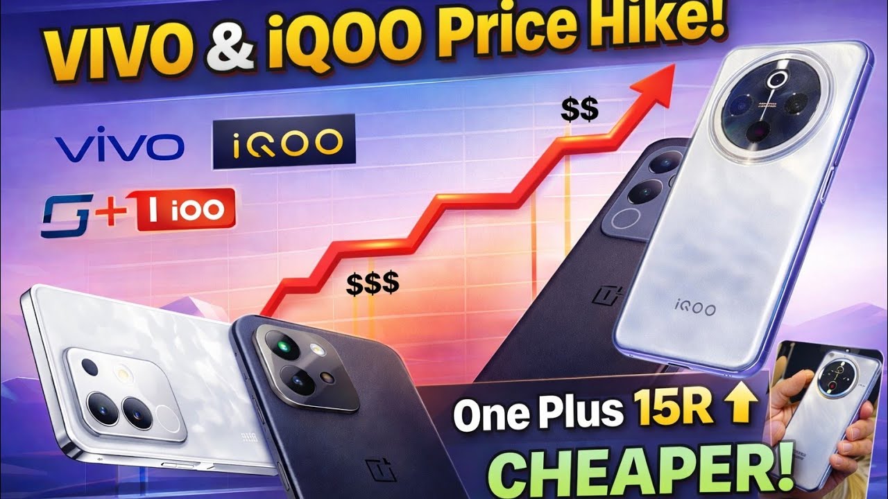 Vivo & iQOO Price Hike | One Plus 15R Price Hike | Vivo T4x | Vivo T4R | Vivo T4 | iQOO Z10x