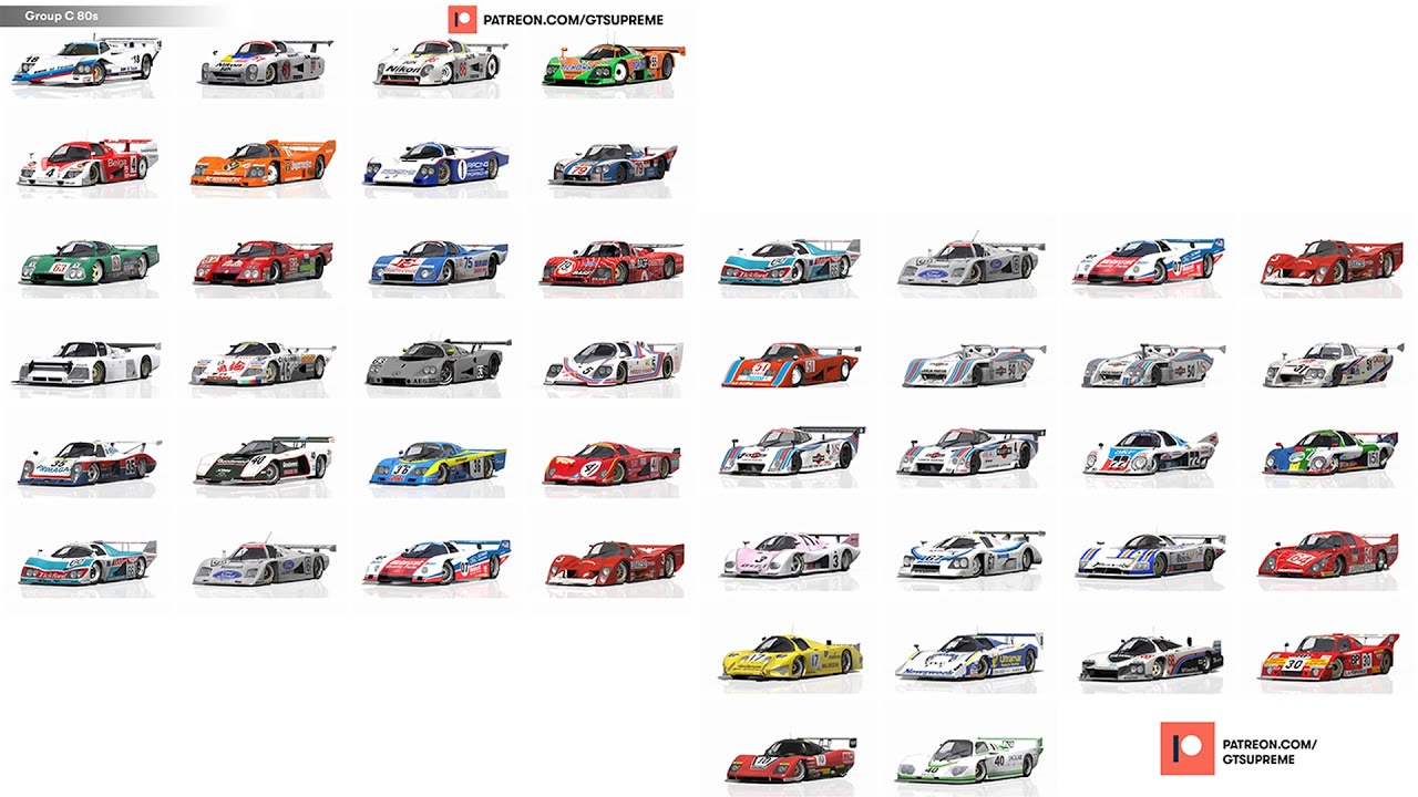 Assetto Corsa - All Group C 80s - All in One ( 119 GroupC Cars)