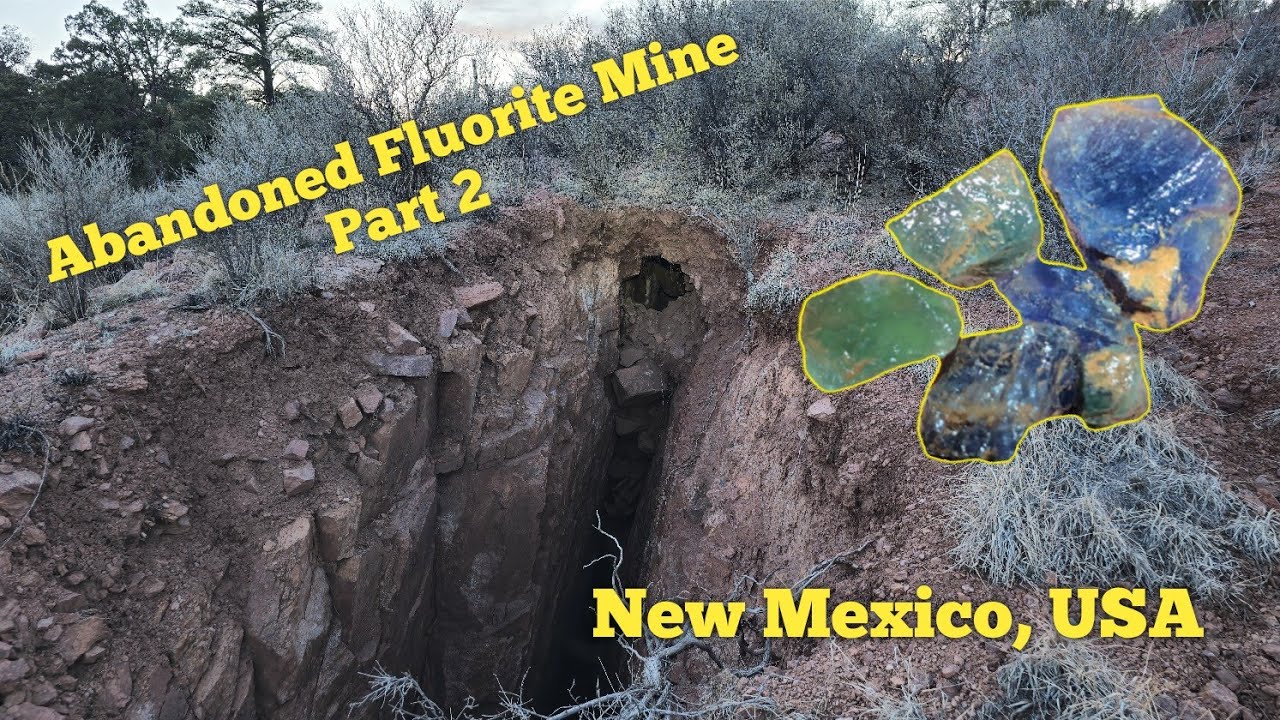 Abandoned Fluorite Mine With Multiple Entrances In Cibola National Forest Of New Mexico, USA Part 2