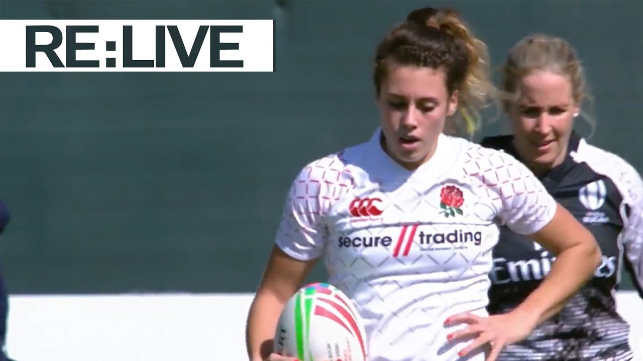 RE:LIVE: Offloading rugby at its finest as Abbie Brown scores for England