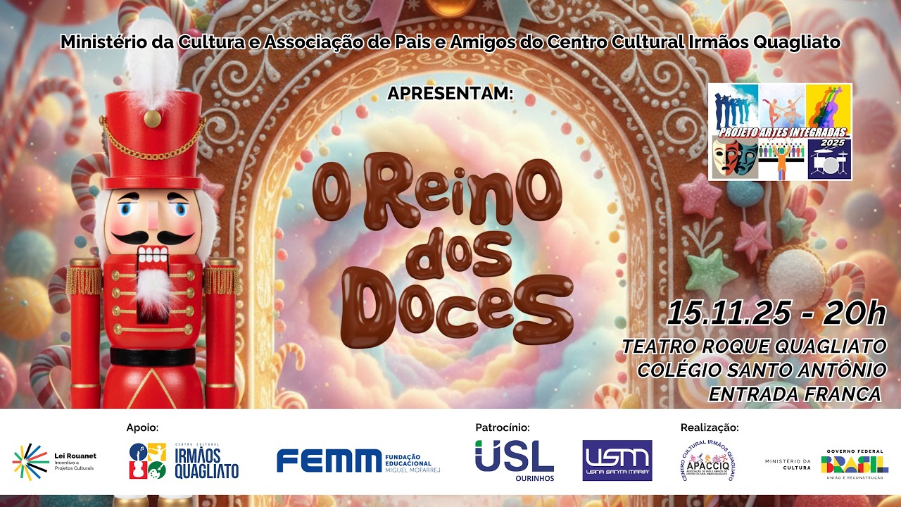 O REINO DOS DOCES | 15 DE NOVEMBRO - 20h00
