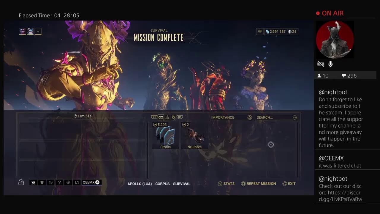 Warframe Day 394 Tenno Grind Weekly