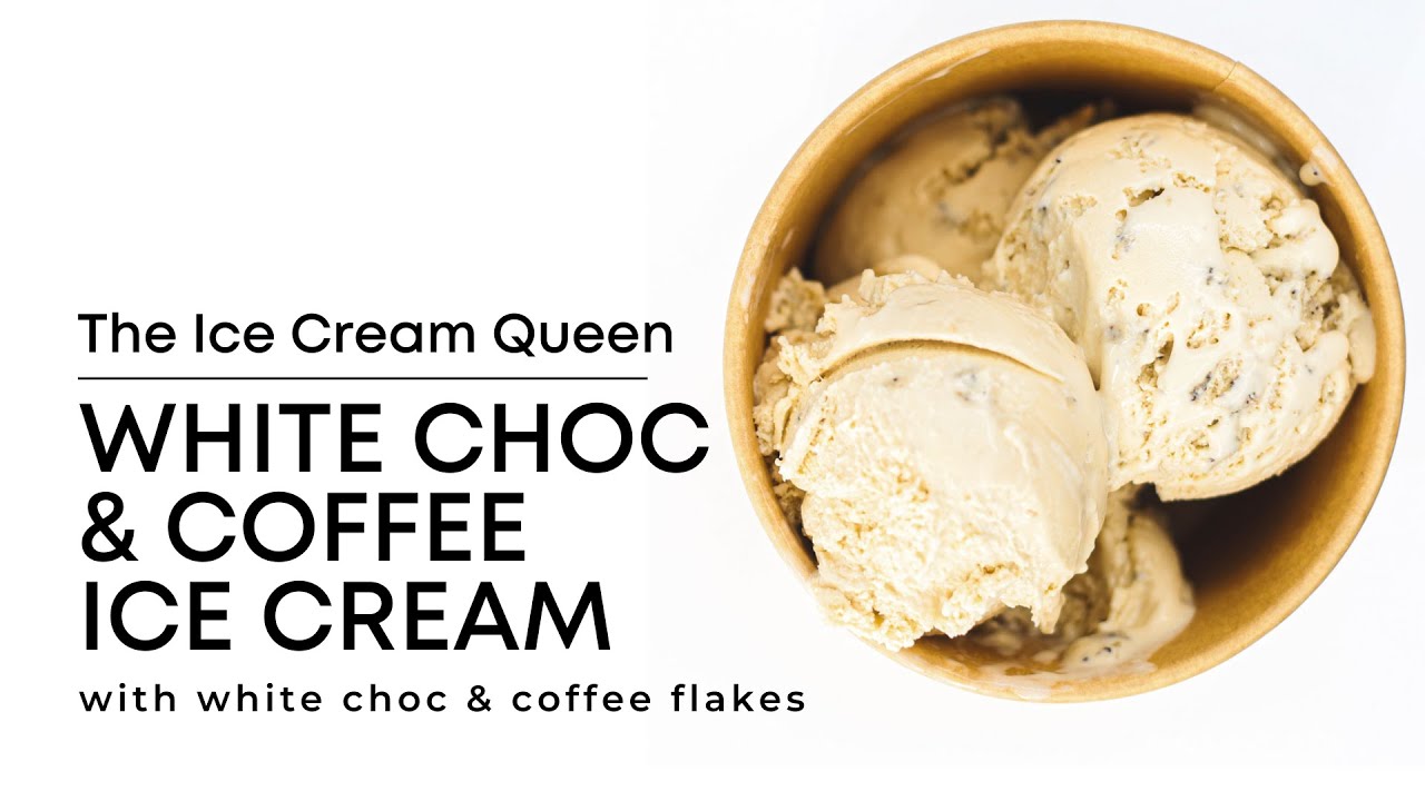 🥛☕🏃‍♂️WHITE CHOCOLATE & COFFEE Ice Cream FAST! Ready to churn in 40 minutes!