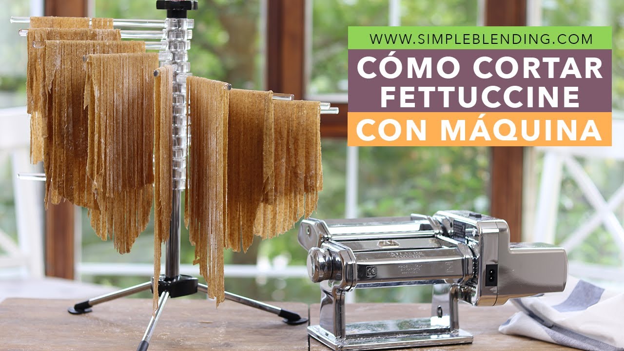 CÓMO CORTAR FETUCCINE | Fettuccine caseros con máquina | Pasta fresca integral