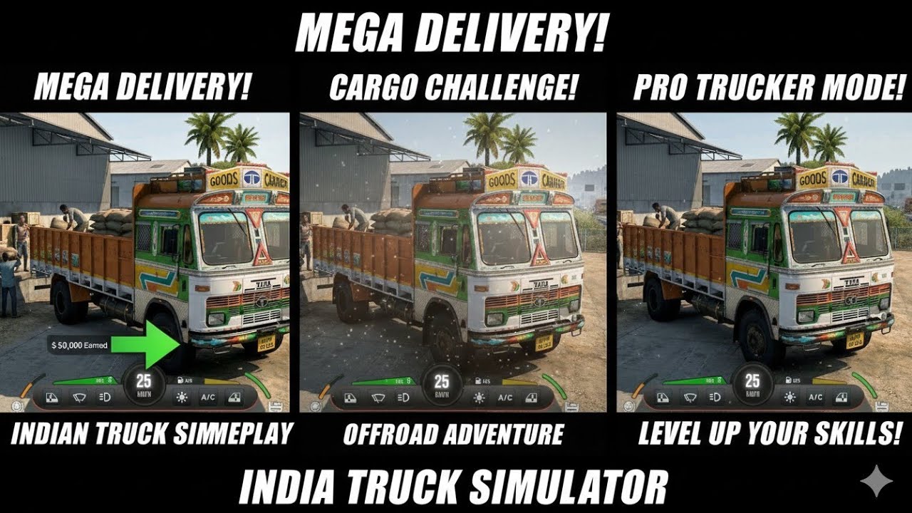 INDIA TRUCK SIMULATOR GAME 🚀🚛 || #truck #trucksimulator #indiantrucksimulatorgame #gaming #explore 🔥