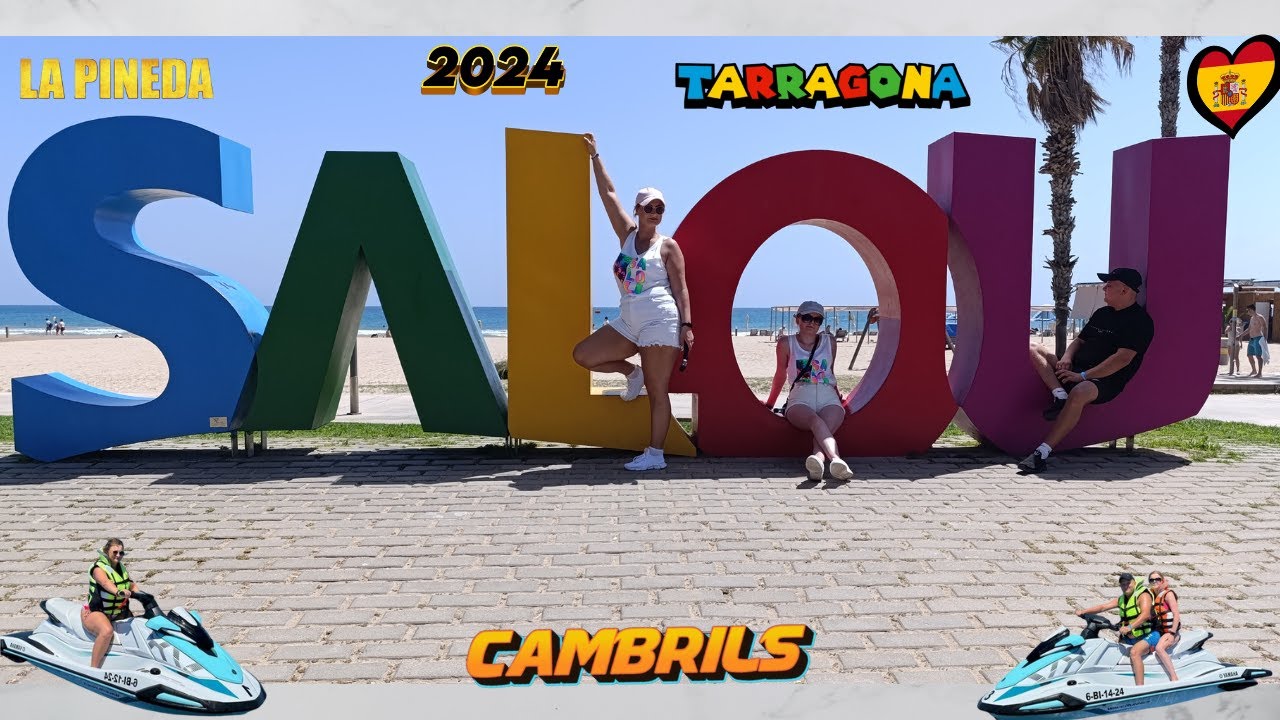HISZPANIA 🍹SALOU,TARRAGONA,LA PINEDA,CAMBRILS 2024 MOCNY SKRÓT  :)🌞🏄‍♂️🏊‍♀️