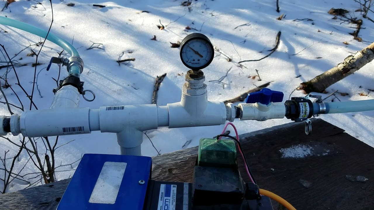 Guzzler diaphragm pump maple orchard NH