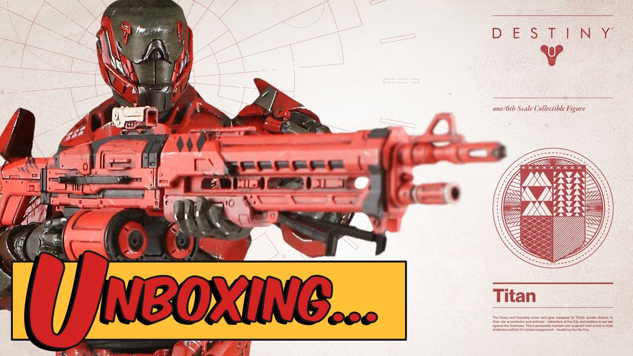 Destiny Titan Action Figure Unboxing ThreeZero Toys - Heroes Word