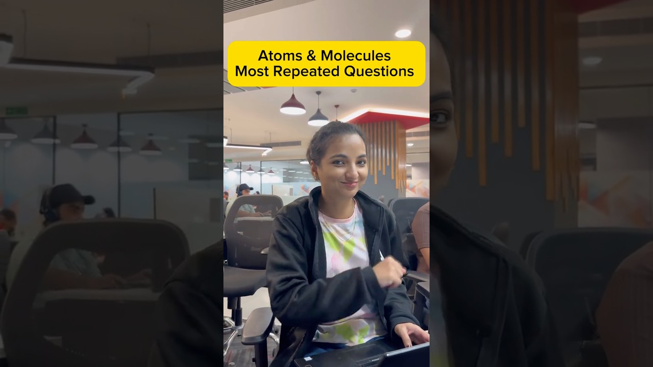 Atoms & molecules Most Repeated Questions #science #class9 #education #importantquestions