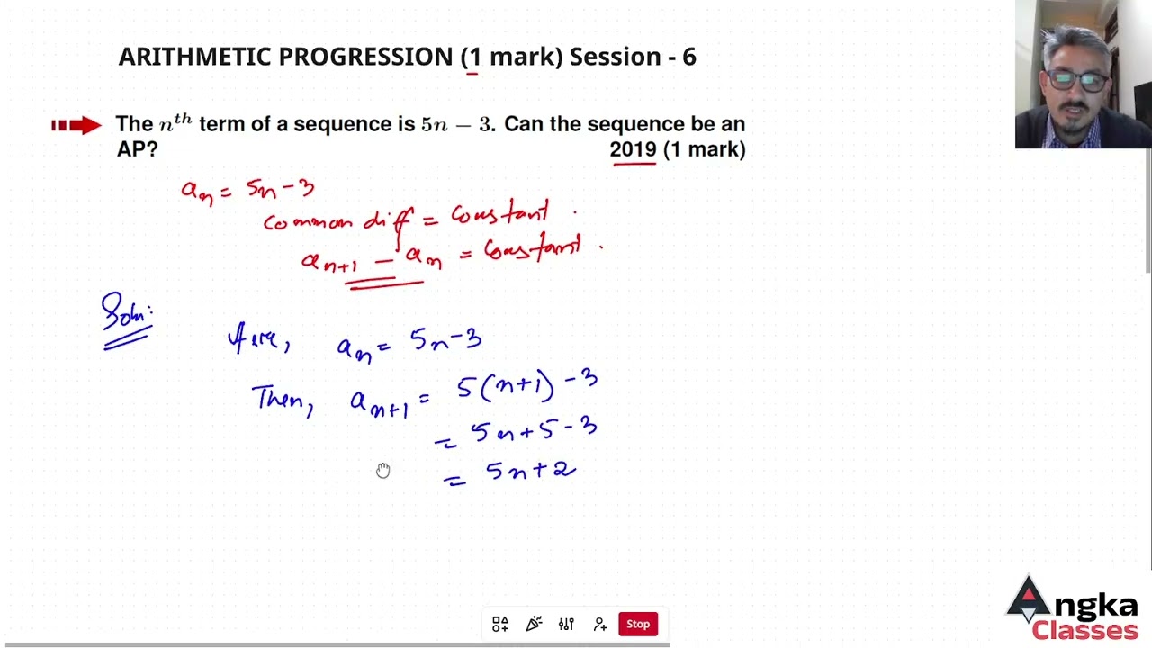 Previous years' questions(2015-2025)BOSEM Class X Chapter- ARITHMETIC PROGRESSION(1 mark) Session 6
