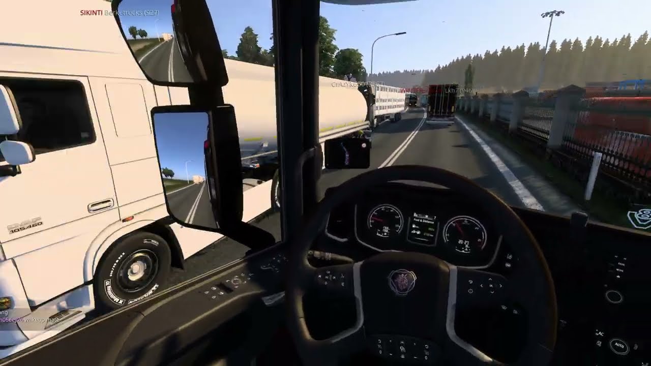 ETS2 - Scania 460 S Black Edition - Truckers MP - Disburg -Calais - POV -ASMR -Beam Eye - 1.57