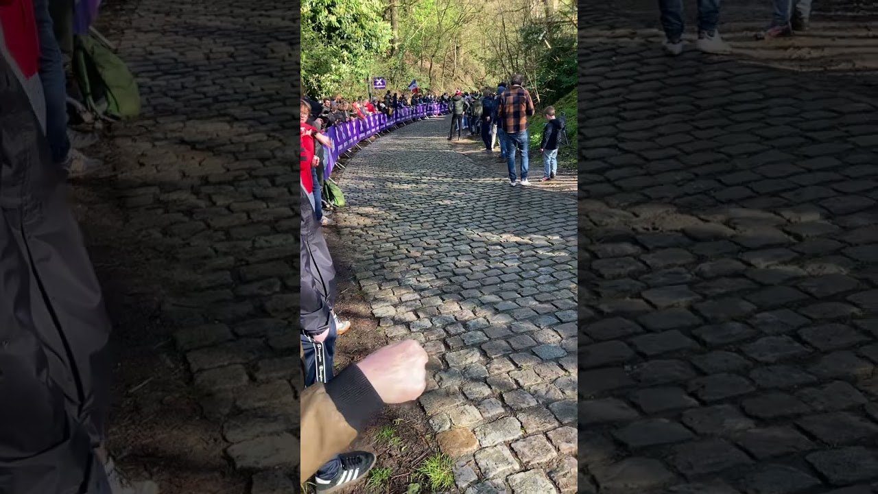 Laatste passage Moskesstraat in de Brabantse Pijl van de achtervolgers