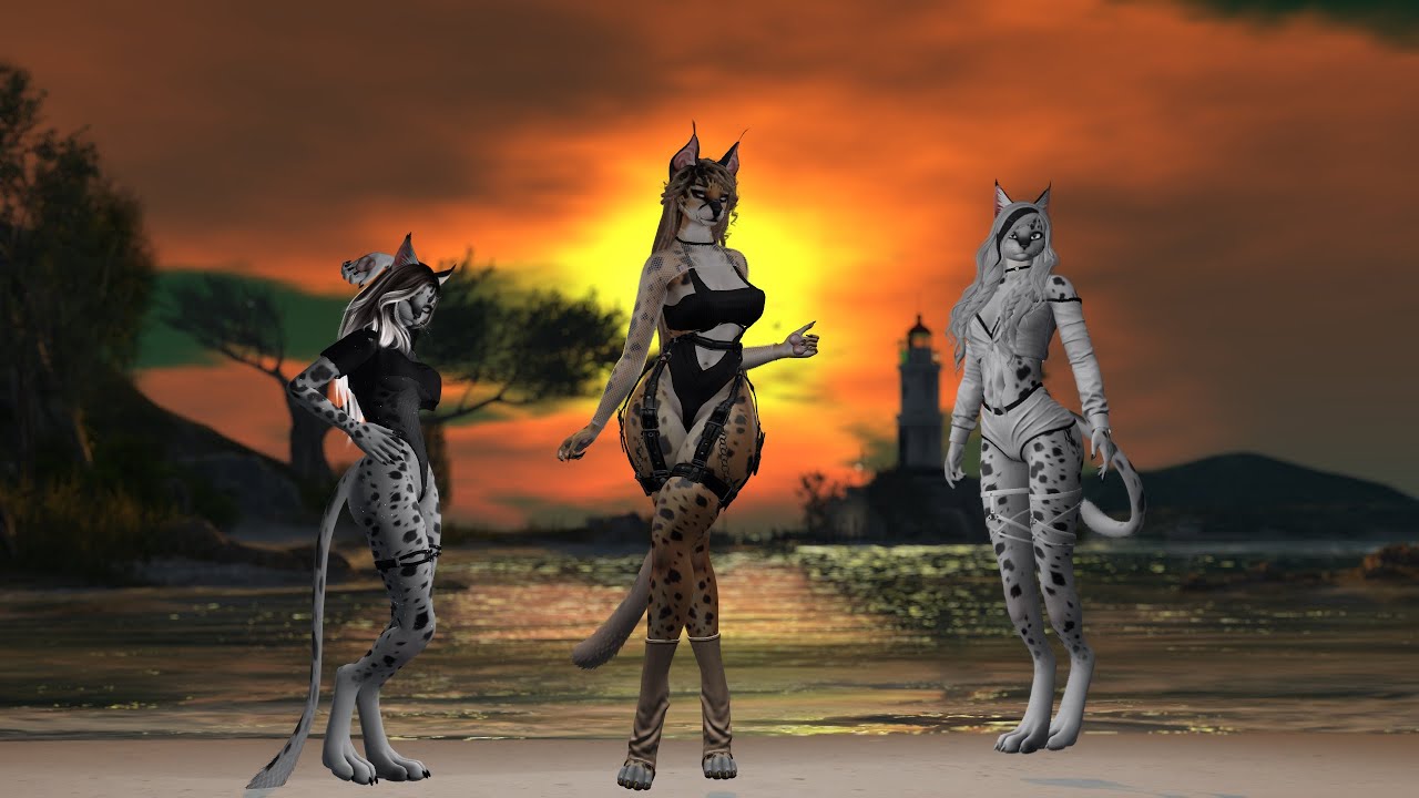 Second Life - Furry [Dance] [Taking Pictures Of Sunset]