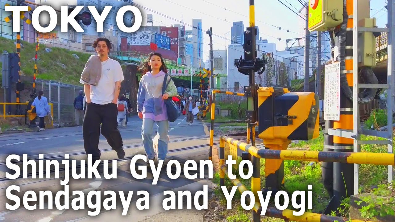 [Tokyo Walk] Shinjuku Gyoen to Sendagaya and Yoyogi. Walking along the tree-lined avenue (Apr.2022)