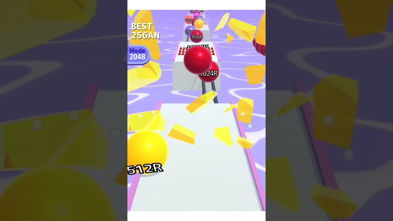 BallRun 2048 | I'm go to the 256AC in BallRun 2048 Infinity Mode is Blue